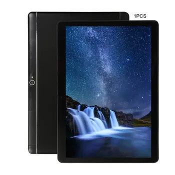 KT107 Gaură Rotundă Tableta 10.1 Inch HD Ecran Mare, Android Versiunea 8.10 Moda Comprimat Portabil 8G+64G Negru Tableta