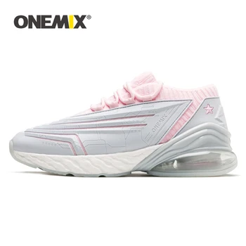 ONEMIX Noi Adidași Pantofi Femei Glonț Tehnologie Ultralight de Amortizare Piele Aer Pantofi de Alergare în aer liber, de Formare de Fitness Încălțăminte