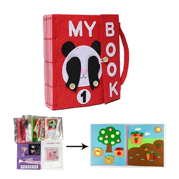 3D Kid Pânză de Carte DIY Gâfâind Cartea Manual de Inteligență Puzzle Copii Jucărie Carte de Educație Timpurie de Dezvoltare a Carte de Citire