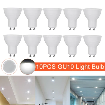 10 Bucăți Spot LED Lumină Bec LED GU10 5W Dormitor Lampa LED 220V lumina Reflectoarelor Interior Iluminat Camera de zi