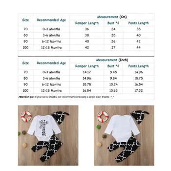 3pcs Copil Nou-născut Băieți haine de Bumbac cerb cu maneci lungi Vladan+ Pantaloni +Pălărie Costume de Haine Set 0-18M
