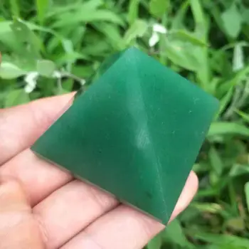 5cm verde Natural dongling jad piramida de cristal natural de vindecare de energie