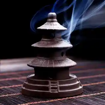 Templul Refluxul Arzător De Tămâie Ceramice Templu Broască Țestoasă Fum Cascada Tămâie Suport Tradițională Chineză Creative Decor Acasă
