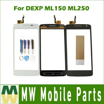 5.0 Inch Pentru DEXP Ixion ML150 ML250 Senzor Touch Screen Digitizer Sticla piese de schimb Culoarea Alb Negru Cu Banda si Instrumente