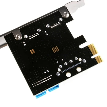 2 Porturi PCI Express USB 3.0 pe Panoul Frontal cu Control Card Adaptor 4-Pini & 20 Pini