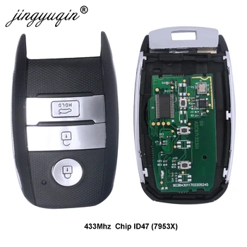 Jingyuqin Auto Inteligent de la Distanță Cheie se potrivesc pentru KIA K4 KX3 Sportage Sorento Rio, după 2016, An ID47 Chip 433Mhz Cheie de Control