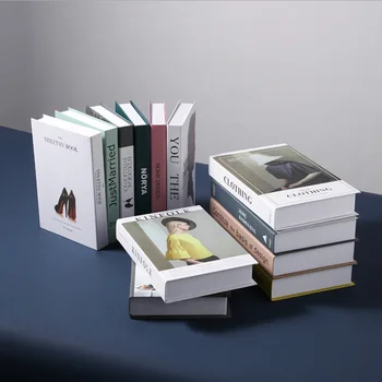 8 pachet de Cărți False de Decor Pentru Acasă Decorative Cărți Moderne de Simulare de Moda Faux Carte de Lux Decor Acasă Club Hotel Modelul