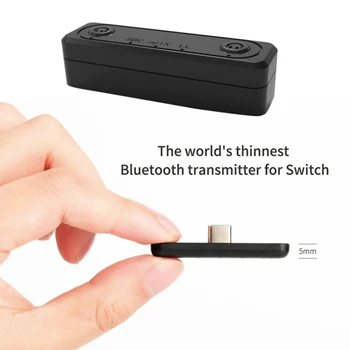 Pentru Nintendo Comutator Lite PS4 PC Bluetooth Wireless Adaptor USB de Tip C Dongle-ul APTX LL SBC Suport Audio Latență Scăzută Transmițător