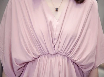 Oladivi Mare Plus Dimensiune Batwing Mâneci Chiffion Tricouri Femei Plisată Șifon Bluze Doamna Eleganta Casual Top Fata De Sudoare Tee Tunica