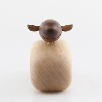 Nordic Moda Natura Oi Lemn Păpuși Acasă Decorative, Figurine Drăguț Decorațiuni Interioare, Cadouri Artizanat, Figurine, Animale & Miniaturi