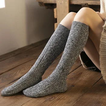 2020 Toamna Iarna Femei Ciorapi Fată Stil Japonez Lungime Genunchi Șosete Calde Sexy Bumbac Tricot Moale Îngroșa Modelarea Șosete