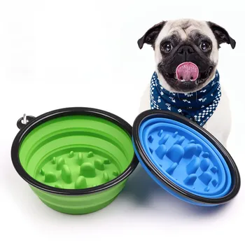 Câinele Încetini Consumul De Feeder Câine De Companie Pliabil Bol Hranire Boluri Alimentare Antena Intestinului Preveni Obezitatea Câini Livrările