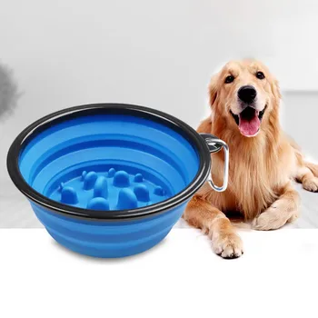 Câinele Încetini Consumul De Feeder Câine De Companie Pliabil Bol Hranire Boluri Alimentare Antena Intestinului Preveni Obezitatea Câini Livrările