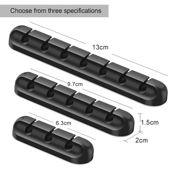 Cablu USB Suport de Silicon Cablu de Organizator Flexibil Cablu Bobinator de Management 5 Clipuri Suport Pentru Mouse-ul pentru Căști, Căști