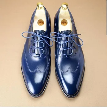 New Sosire Pantofi pentru Bărbați de Înaltă Calitate din Piele Pu Rochie de Dantela-up Pantofi Oxfords de sex Masculin Vinage Clasic Zapatos Soulier Homme HE006