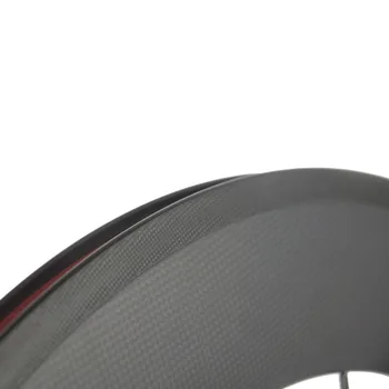 700C Fibra de Carbon 88MM Road Bike Roti Roata din Fata Decisiv osiei montate forma de U, Forma de Roata din Spate 25mm Latime