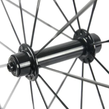 700C Fibra de Carbon 88MM Road Bike Roti Roata din Fata Decisiv osiei montate forma de U, Forma de Roata din Spate 25mm Latime