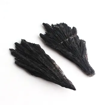 En-Gros Negru Natural Cianit Cristal Pandantiv Prime Piatră Prețioasă Rouch Piatră Minerale-Specimen De Vindecare Decor Cadou De Colectie