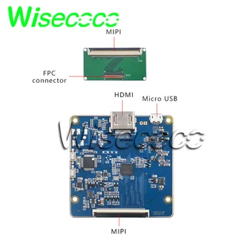 Wisecoco Rotund display de 3.4 inch 800x800 ips tft lcd panel cerc instrumente ecran HDMI mipi driver de placa ILI9881C conduce IC