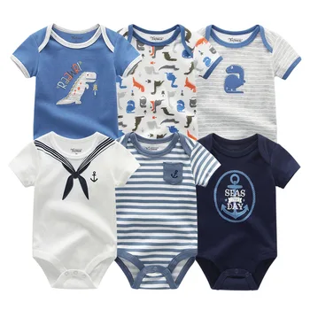 2019 mai Noi 6PCS/lot Copil Haine Băiat Copil Unicorn Îmbrăcăminte Roupa de bebe Fetita Haine Body Nou-nascut din Bumbac 0-12M Vara