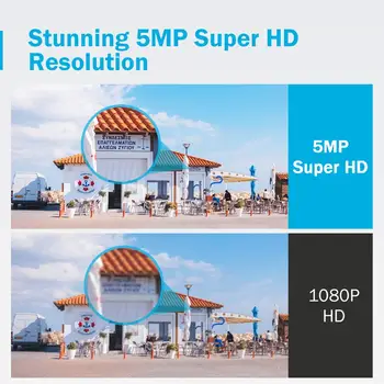 ANNKE 16CH FHD 5MP POE de Rețea Sistem de supraveghere Video de 8MP H. 265+ NVR Cu 16PCS 5MP 30m EXIR Viziune de Noapte rezistent la Intemperii IP Camera