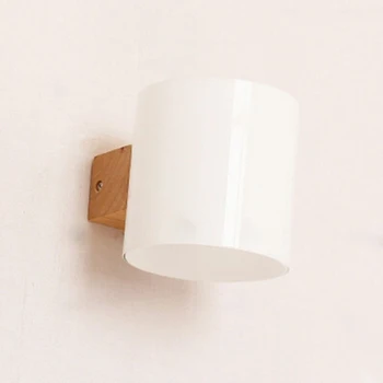 HQXING 2 buc/lot Modern din lemn Lampă de Perete Lumini Pentru Dormitor/baie de Iluminat Acasă Tranșee de Perete din lemn masiv de perete de lumină