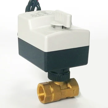 1/2 INCH Electric motorizat ballv alve cu comandă manuală, 220V electric supapa de apă DN15 2-way valve alamă pentru sistem hvac