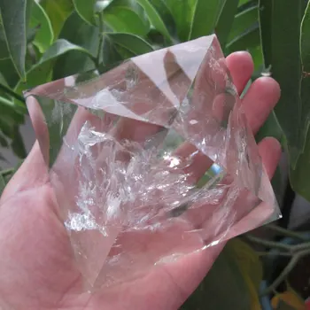 Fantastic ! 350~500g 80*80mm & 85*85mm AAA Mari de Piatră Naturală Clar Cristal de Cuarț Piramida de Apă Clar Grădină Cuarț de Vindecare