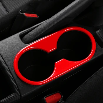 ABS Rosu/Fibra de Carbon Cana de Apa Capac Tapiterie Auto de Styling, Accesorii Pentru 2016 2017 2018 Mazda 2 Demio DL Sedan DJ Hatchback