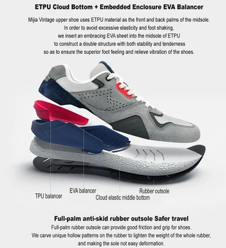 Fierbinte Original Xiaomi Mijia Retro Pantofi Barbati Pantofi de alergat în aer liber Sport din Piele Suede Sneaker ochiurilor de Plasă Respirabil Design