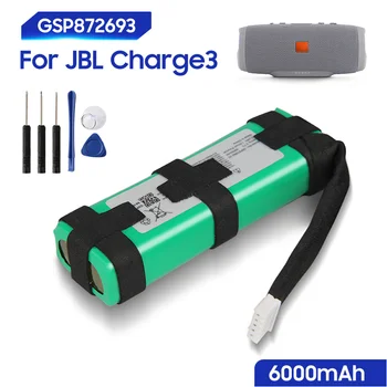 Original Acumulator de schimb Pentru JBL Charge3 Taxa de 3 GSP872693 GSP1029102A Bluetooth Audio Vorbitor în aer liber Autentic 6000mAh