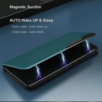 Original de Lux Magnetic Smart View Fereastra Flip Cazul în care Telefonul Pentru Huawei P20 P30 P40 Pereche 20 Pro Lite E P Smart Plus 2019 2020 Y5P