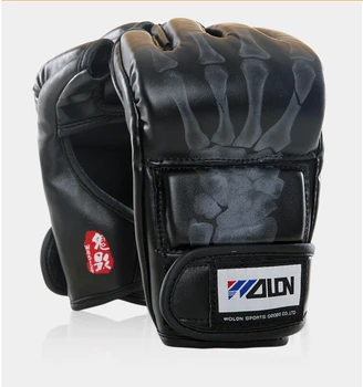 Noi Grappling, MMA Gloves PU Sac de box Mănuși de Box Alb/Negru W8861