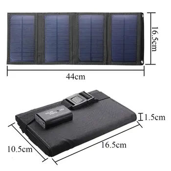 20W USB Panou Solar Portabil, Impermeabil Pliere Panou Solar Încărcător de Călătorie în aer liber Mobile Power Baterie Noua