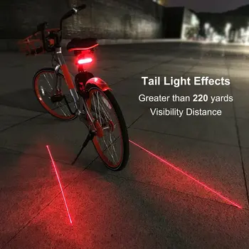LED Ampula Biciclete Coada Lumina Reîncărcabilă de Control de la Distanță din Spate de Cotitură Multifuncționale Accesorii de Calitate Practice