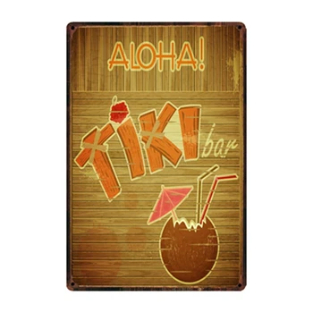 [ WellCraft ] Tiki Bar de Vară Este Viața care Vine mai Bine La Plajă, Metal Sign Postere de arta Vintage Pictură Murală Personalizate Decor WW10