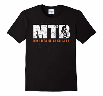 Moda barbati Hip Hop de Imprimare Mountain Biker - Vintage MTB facem tricouri cu Maneca Scurta Barbati T-shirt, Bluze de Vara tricou