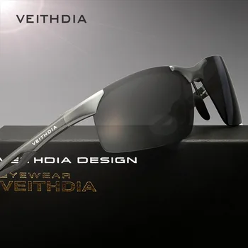 VEITHDIA Aluminiu Magneziu Brand Clasic pentru Bărbați ochelari de Soare Polarzed Ochelari de Soare Ochelari de Accesorii oculos Pentru Bărbați 6591