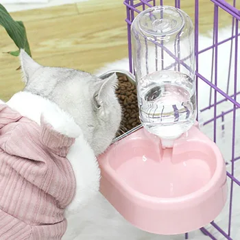 Câinele Boluri de Mâncare de Pisici Alimentator Automat de Fântână pentru Apă Potabilă Castron Câine Kitten Hrana Container