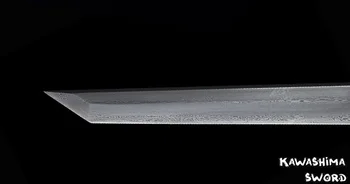 Manual Japonez Sabie Ninja Katana Pliat Oțel Lamă Dreaptă-Negru Boabe de Culoare Teaca-Claritatea Pentru Tăiere-41 cm