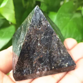 5cm Crystal Pyramid Naturale Astrophyllite Granat Cuarț Punct de Artificii Bijuterie de Piatra Minerala Egiptean cristale de Vindecare
