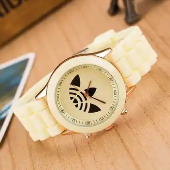 Noile Ceasuri Femei Crema de Bomboane de Culoare inel Ceas-coreean Silicon Jelly Ceas Reloj Mujer Ceas Cadouri Doamnelor ceasul Elev