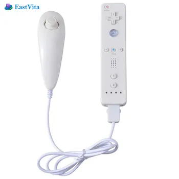 Gamepad-uri Wireless Remote Controller + Nunchuck cu Silicon Accesorii pentru Nintend pentru Wii Consolă de jocuri r57