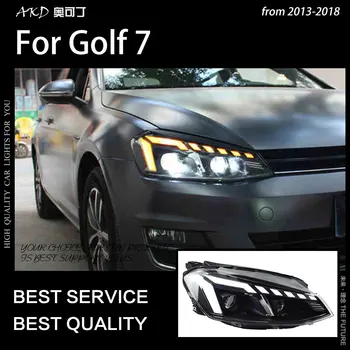 Styling auto Faruri pentru Golf 7 LED-uri Faruri Audi-Design Animație DRL Lampă de Cap Dinamice Indicator LED Beam Accesorii