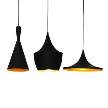 Modern Alb-Negru Simplu Aluminiu Noutate Pandantiv Lampă de Design Dormitor pentru Copii Restaurant Decor umbra Lumina Pandantiv