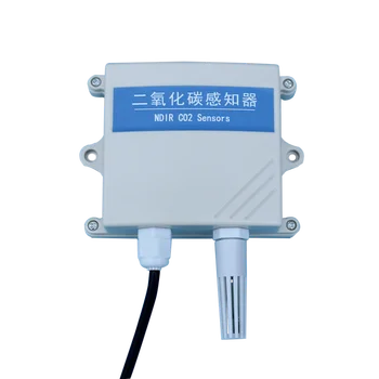 CO2 la Temperatură și Umiditate Senzor Transmițător RS485/Ethernet/GPRS Modbus RTU NDIR 0-10000ppm, PM2.5 Display LCD Opțional