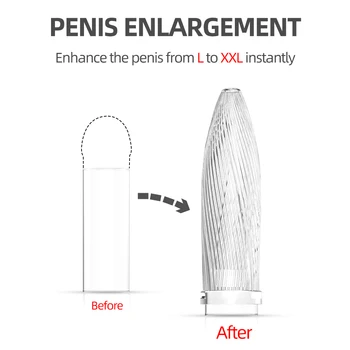 USCAT BINE Extindere Reutilizabile Prezervativ jucarii Sexuale pentru cupluri Întârziere Penis sleeve Extender Penis inele G-spot 18+