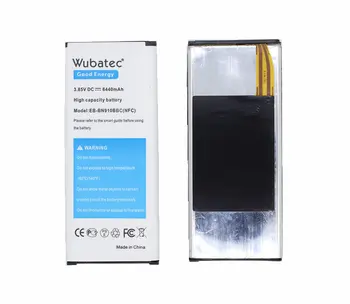 Wubatec 1x Nota 4 NFC Baterie 6440mAh pentru Samsung Galaxy Note4 N910F N910C N910V N910T N910G N910K + Caz Extinsa a Bateriei