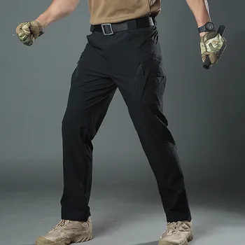 Oamenii IX9 Impermeabil Pantaloni Stretch Militare Tactice Rip-Stop iute Uscat Pantaloni Ușoare de Luptă Armată Multi Buzunare Pantaloni de Marfă