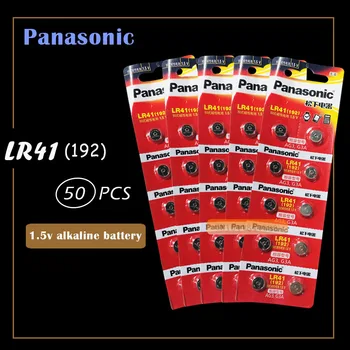 50Pcs/5Packs PANASONIC LR41 192 AG3 0%Hg 192 392A 1.5 V baterie baterii Pentru calculator 0%Hg